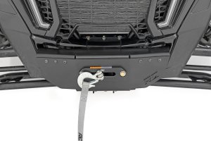 Polaris RZR Turbo S Winch Mount - Rough Country - RS4500S - Black - '21-'22